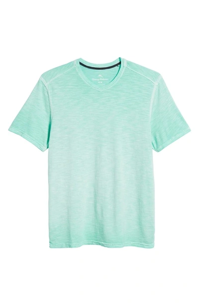 Shop Tommy Bahama Suncoast Shores V-neck T-shirt In Mint Mojito