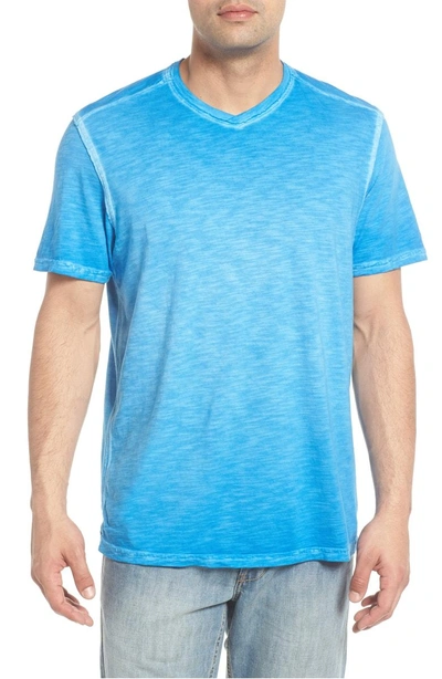 Shop Tommy Bahama Suncoast Shores V-neck T-shirt In Santorini Blue