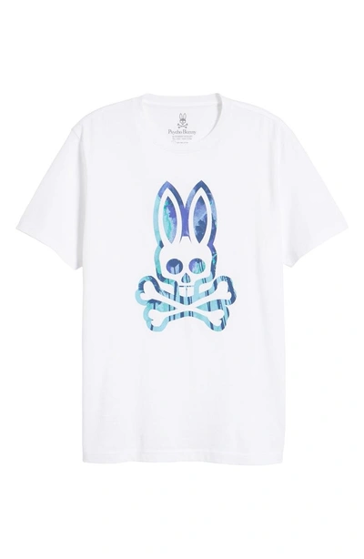 Shop Psycho Bunny Logo Graphic T-shirt In White