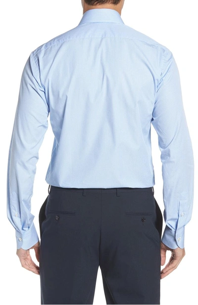 Shop Ike Behar Regular Fit Check Dress Shirt In Blue
