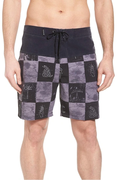 Shop Hurley Phantom Surfcheck Board Shorts In Black