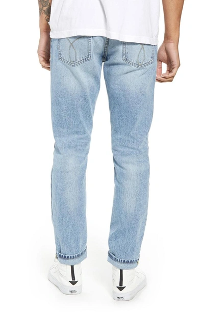 Shop Calvin Klein Jeans Est.1978 Straight Tapered Leg Jeans In Jalapeno Blue