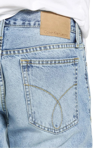 Shop Calvin Klein Jeans Est.1978 Straight Tapered Leg Jeans In Jalapeno Blue