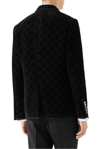 Shop Gucci Velvet Dinner Jacket In Black