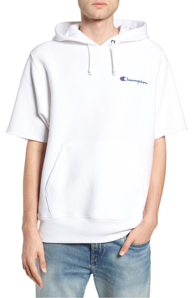 champion short sleeve hoodie