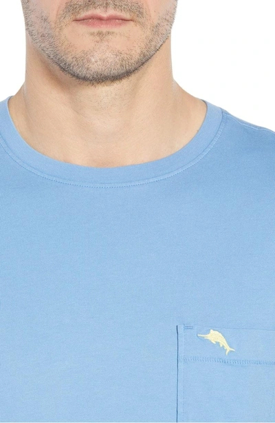 Shop Tommy Bahama New Bali Sky Pima Cotton Pocket T-shirt In Blue Isles