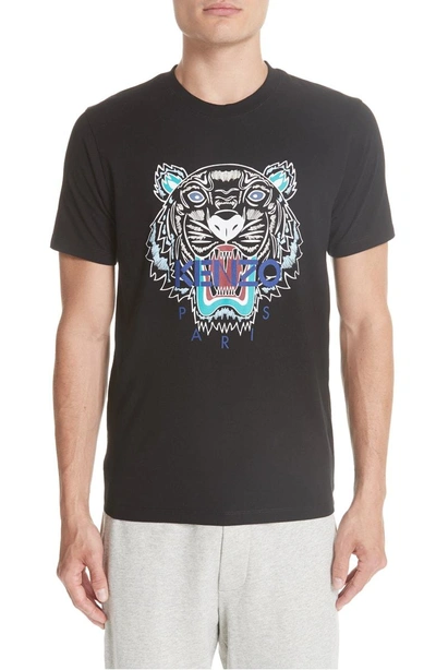 Shop Kenzo Tiger Graphic T-shirt In Black