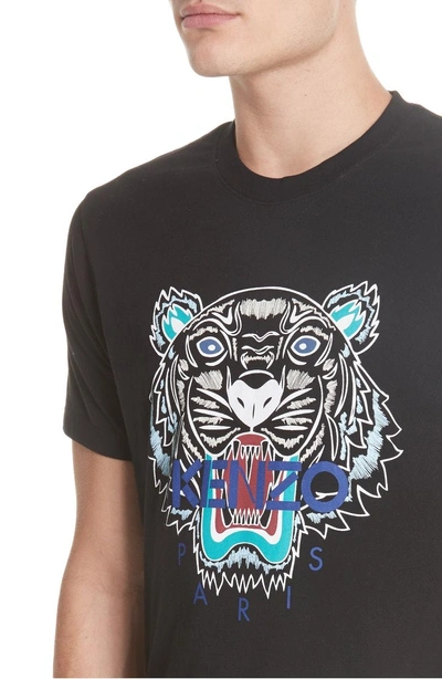 Shop Kenzo Tiger Graphic T-shirt In Black