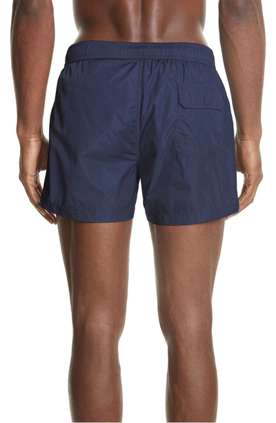 Shop Moncler Boxer Mare Swim Shorts In Blue