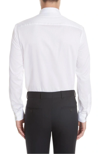 Shop Emporio Armani Slim Fit Solid Shirt In White