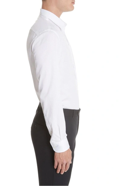 Shop Emporio Armani Slim Fit Solid Shirt In White