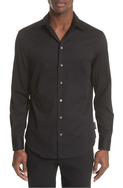 Shop Emporio Armani Slim Fit Solid Shirt In Armani