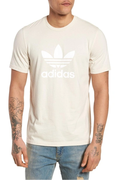 Shop Adidas Originals Trefoil T-shirt In Linen