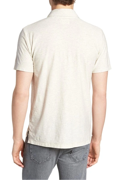 Shop Billy Reid Pensacola Cotton Blend Polo Shirt In Natural