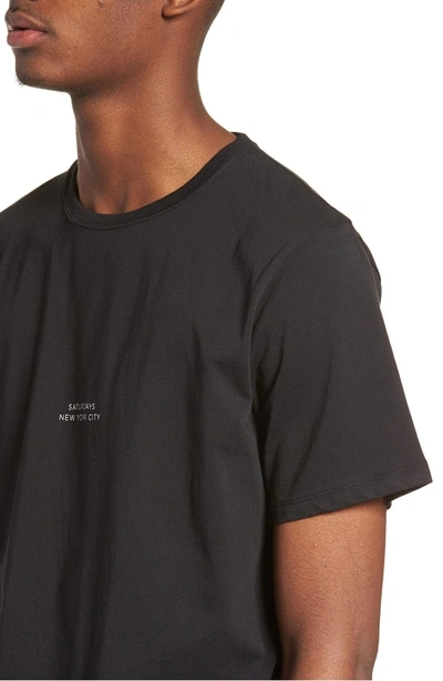 Shop Saturdays Surf Nyc Gotham T-shirt In Black