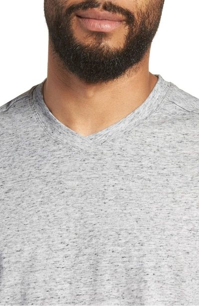 Shop Good Man Brand Slim Fit V-neck T-shirt In Silver Heather