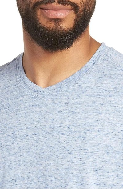 Shop Good Man Brand Slim Fit V-neck T-shirt In Blue Heather