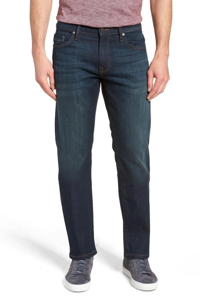 Shop Mavi Jeans Zach Straight Leg Jeans In Dark Foggy Capitol Hill