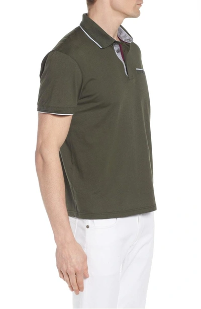 Shop Ted Baker Derry Modern Slim Fit Polo In Khaki