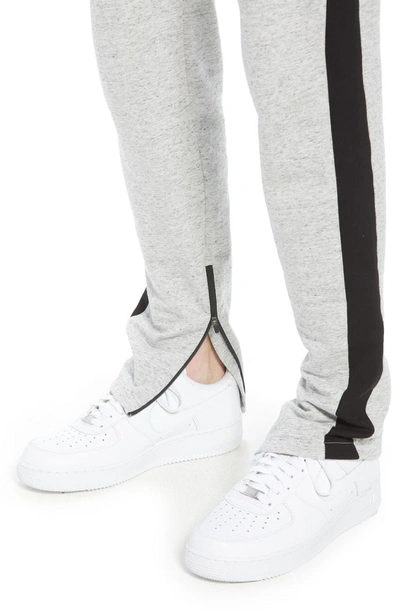 Shop Zanerobe Jumpshot Slim Track Pants In Storm Marle/ Black