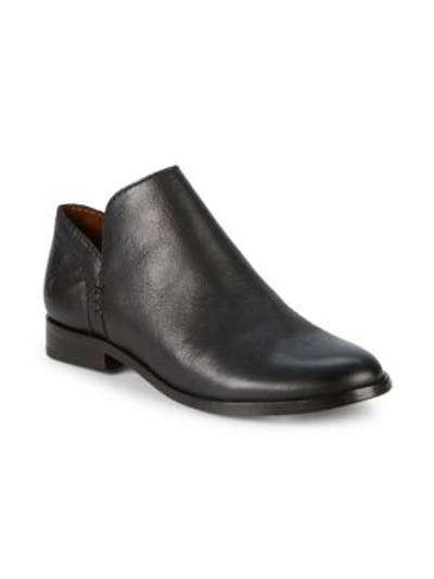 Shop Frye Elyssa Leather Ankle Boots In Black