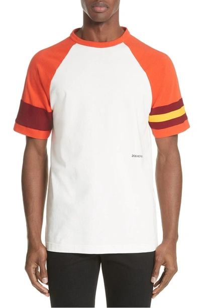 Shop Calvin Klein 205w39nyc Jersey Varsity T-shirt In White