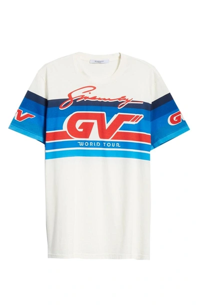 Shop Givenchy Motocross Graphic T-shirt In Natural