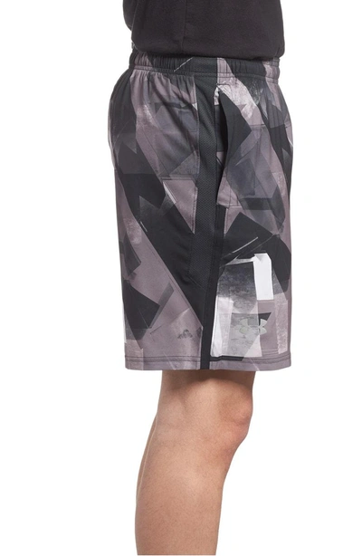 Shop Under Armour Launch Running Shorts In Anthracite/ Black/ Reflective