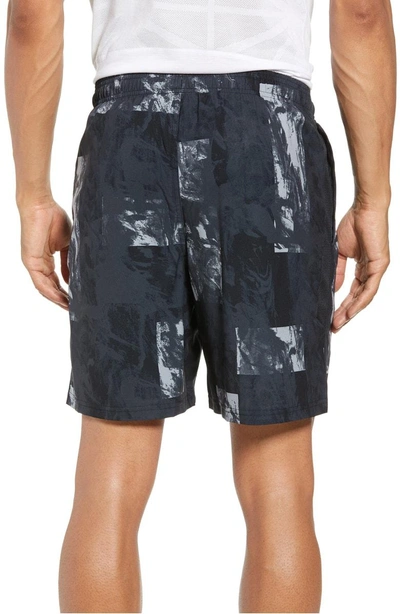 Shop Under Armour Launch Running Shorts In Steel/ Black/ Reflective