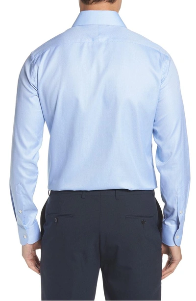 Shop Ike Behar Regular Fit Solid Dress Shirt In Blue
