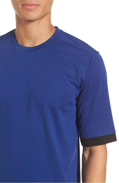 Shop Nike Sportswear Tech T-shirt In Deep Royal Blue/ Black