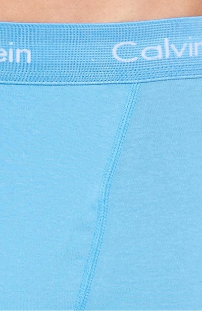 Shop Calvin Klein 3-pack Boxer Briefs In Voltic/ Fountain/ Blue Star