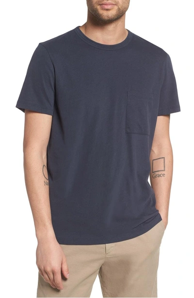 Shop Theory Essential Pocket T-shirt In Finch