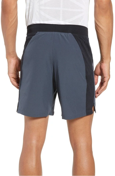 Shop Under Armour Speedpocket Swyft Shorts In Stealth Gray/ Black