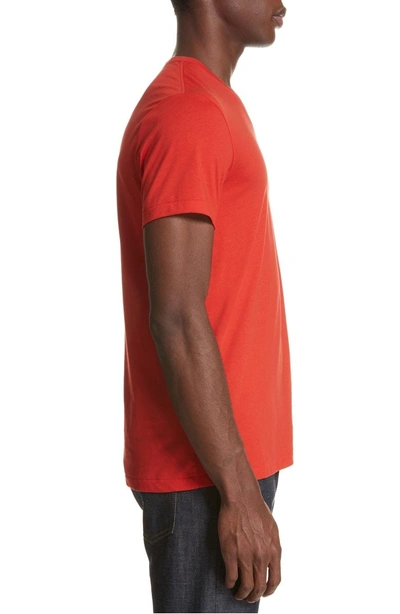 Shop Burberry Jadford V-neck T-shirt In Bright Red