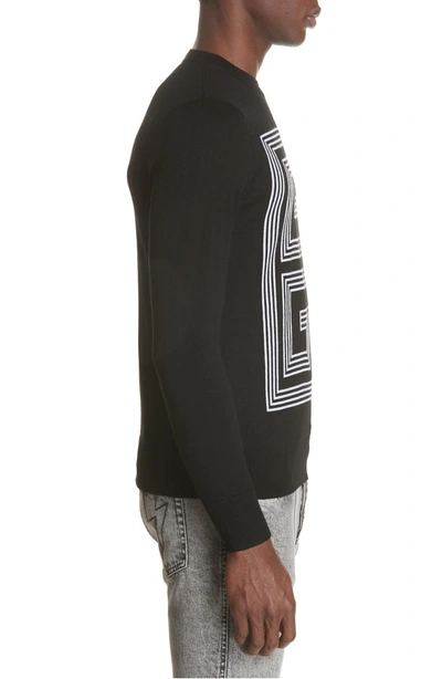 Shop Givenchy 4g Intarsia Wool Sweater In Black