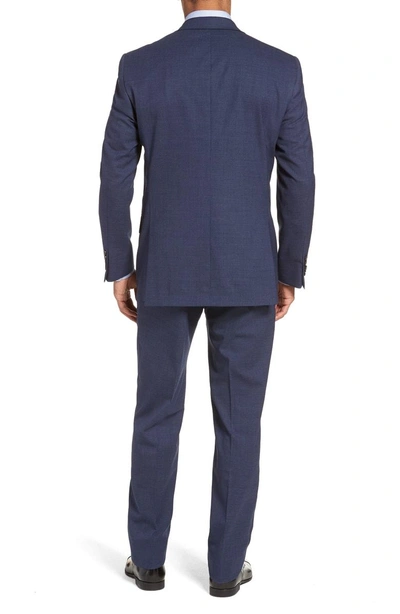 Shop Hart Schaffner Marx New York Classic Fit Stretch Solid Wool Suit In Navy