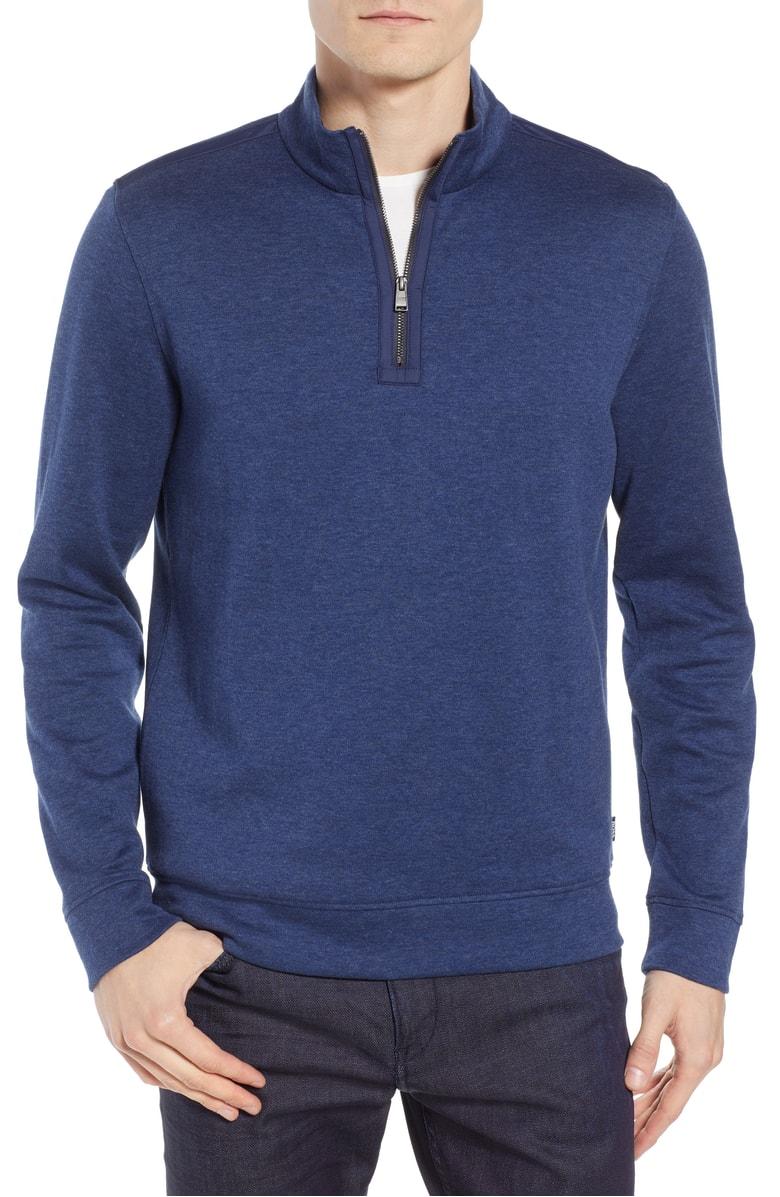 boss sidney quarter zip pullover