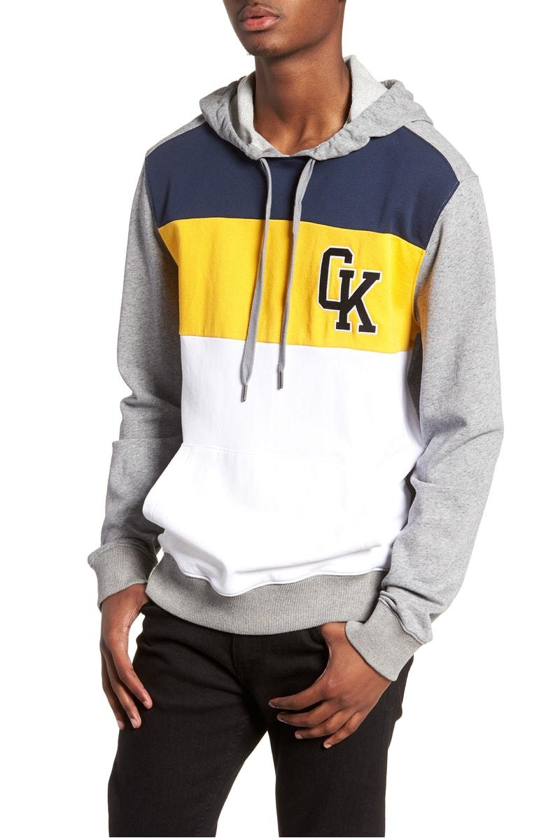 calvin klein colorblock hoodie