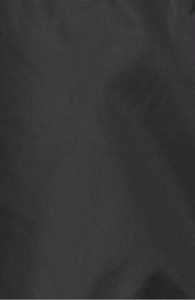 Shop Moncler Logo Taping Swim Trunks In Black
