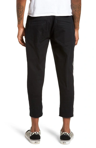 Shop Barney Cools B. Relaxed Chinos In Taped Black Crop