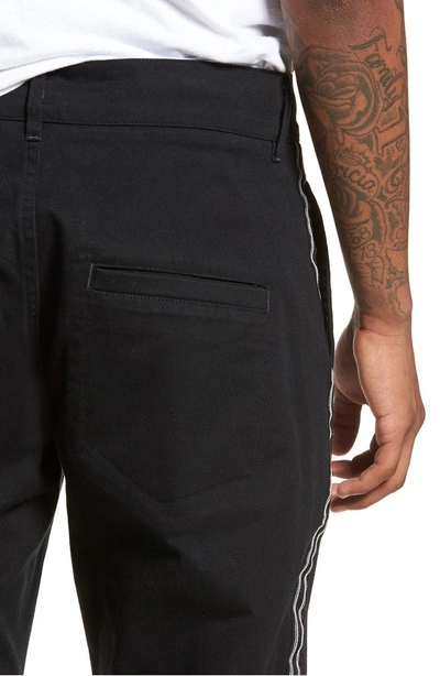 Shop Barney Cools B. Relaxed Chinos In Taped Black Crop