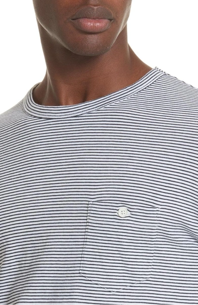 Shop Todd Snyder Stripe Long Sleeve T-shirt In Navy