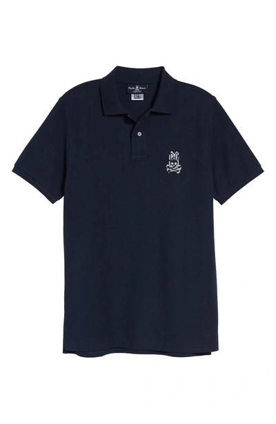 Shop Psycho Bunny Camo Polo In Navy