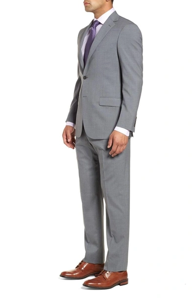 Shop Hart Schaffner Marx Classic Fit Solid Stretch Wool Suit In Grey