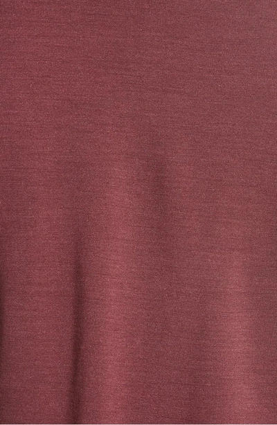 Shop John Varvatos Hampton Silk Blend Jersey Polo In Bordeaux