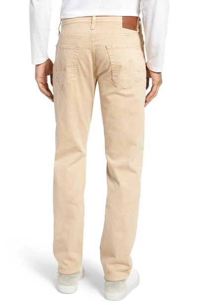 Shop Ag Everett Sud Slim Straight Fit Pants In Sulfur Sand Dune