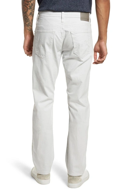 Shop Ag Everett Sud Slim Straight Fit Pants In Pale Cinder