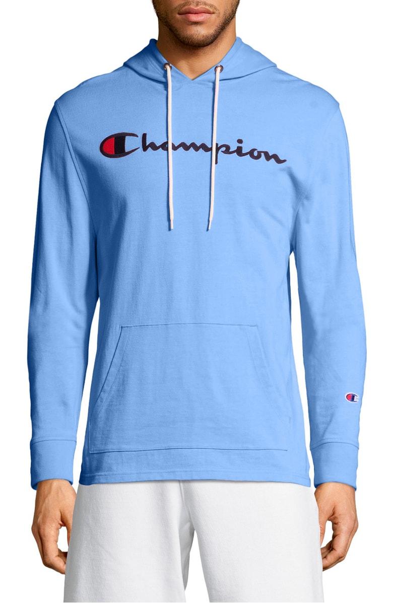 champion swiss blue hoodie