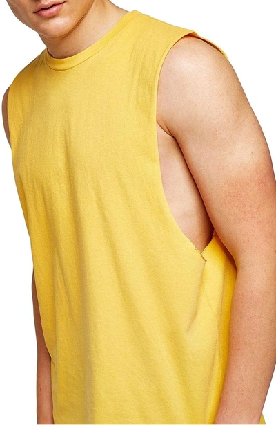 Shop Topman Oversize Tank In Yellow